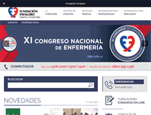 Tablet Screenshot of fundacionfavaloro.org